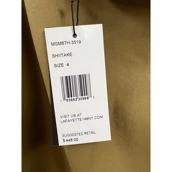 NWT Lafayette 148 Midi Skirt Shiitake size 4 - Picture 7 of 7